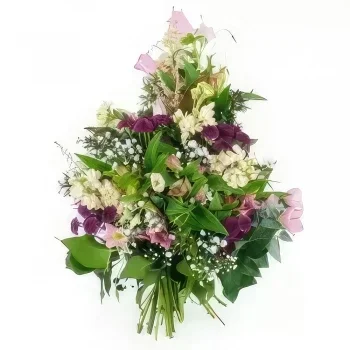 Бордо цветя- Ръчно изработен спрей за цветя Афродита Букет/договореност цвете