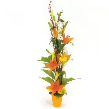 flores de Nantes- Arranjo floral de damasco Bouquet/arranjo de flor