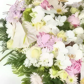 fiorista fiori di bordò- Cuore in lutto dell'Arcangelo Bouquet floreale
