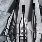 Riga-virágok- Armand de Brignac Blanc de Blancs pezsgős ajá Virágkötészeti csokor