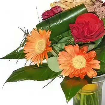 Krakkó-virágok- Narancssárga kiegészítés Virágkötészeti csokor