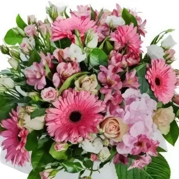 ดอกไม้ บายาโดลิด - สีชมพูน่ารัก ช่อดอกไม้/การจัดวางดอกไม้