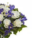 Italy flowers  -  Bouquet of white roses for birth or baptism Flower Bouquet/Arrangement