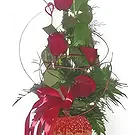 Lublin flowers  -  Red One Flower Bouquet/Arrangement