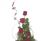 Lublin flowers  -  Red One Flower Bouquet/Arrangement