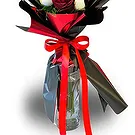All other cities flowers  -  Fresh Roses & Yellow Teddy Flower Bouquet/Arrangement
