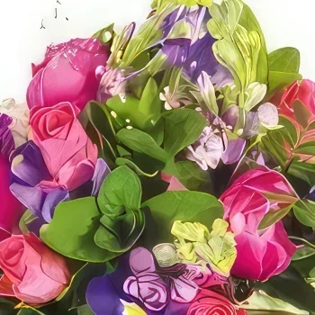 Бордо цветя- Boréales кръгъл букет Букет/договореност цвете