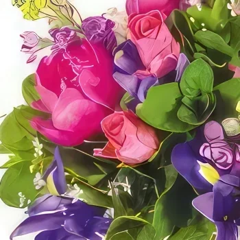 Бордо цветя- Boréales кръгъл букет Букет/договореност цвете