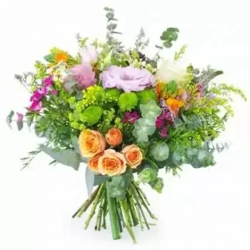 Albe kwiaty- Wiejski i kolorowy bukiet Messina Kwiat Dostawy