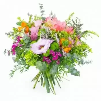 Agassac çiçek- Renkli rustik buket Cenevre Çiçek Teslimat