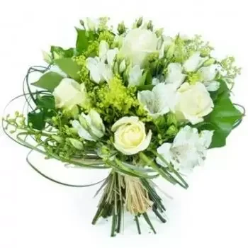 Histenghène bunga- Sejambak bunga putih Clarity Bunga Penghantaran