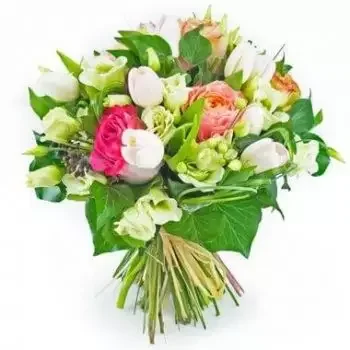 flores Petite-Ile floristeria -  Ramo de flores Boucle Rose Ramo de flores/arreglo floral