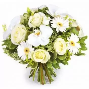 Alixan bunga- Buket bunga Dream White Bunga Pengiriman