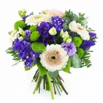 Alliat kwiaty- Bukiet różowo-fioletowych kwiatów Nantes Kwiat Dostawy