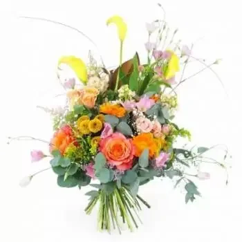 생 앙드레 온라인 꽃집 - 다채로운 키가 큰 꽃다발 바르샤바 부케