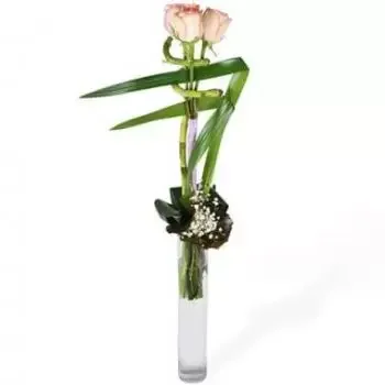 flores Francia floristeria -  Ramo lineal de rosas condesa Ramos de  con entrega a domicilio