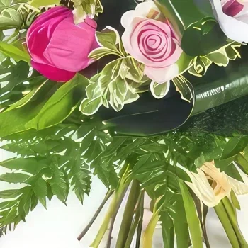 Tarbes цветя- Букет от карибски цветя Букет/договореност цвете