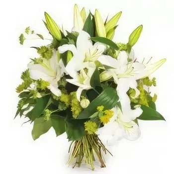 Нант цветя- Букет от памучни лилии Букет/договореност цвете