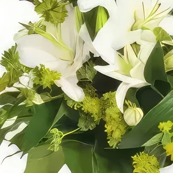 Λιλ λουλούδια- Μπουκέτο από βαμβακερά κρίνα Μπουκέτο/ρύθμιση λουλουδιών