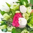 Lille-virágok- Boucle Rose virágcsokor Virágkötészeti csokor