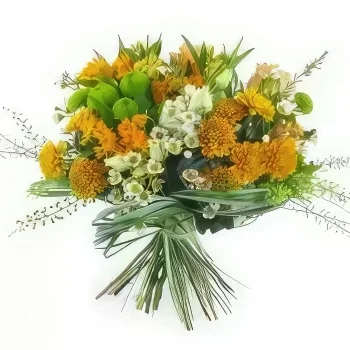 nett Blumen Florist- Bouquet von orangefarbenen Blumen Turin Bouquet/Blumenschmuck
