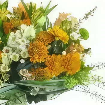 Tarbes cvijeća- Buket narančastog cvijeća Turin Cvjetni buket/aranžman