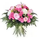 Basse-Pointe blomster- Buket lyserøde roser Pompadour Blomst buket/Arrangement