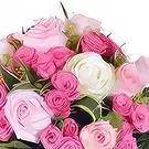 Basse-Pointe blomster- Buket lyserøde roser Pompadour Blomst buket/Arrangement