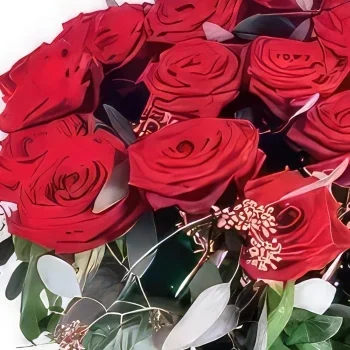 リヨン 花- 赤いバラの花束ノブレス 花束/フラワーアレンジメント