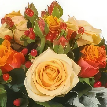 Στρασβούργο λουλούδια- Μπουκέτο τριαντάφυλλα γύρω από τη Λουιζιάνα Μπουκέτο/ρύθμιση λουλουδιών