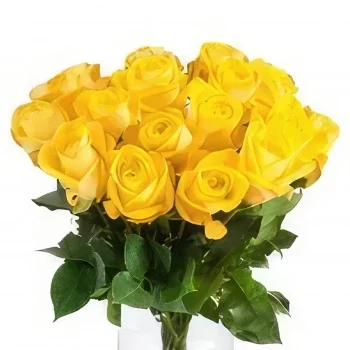 Eindhoven blomster- Bukett med gule roser Blomsterarrangementer bukett