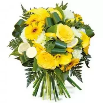 Albepierre-Bredons kwiaty- Nieoczekiwany okrągły bukiet Kwiat Dostawy