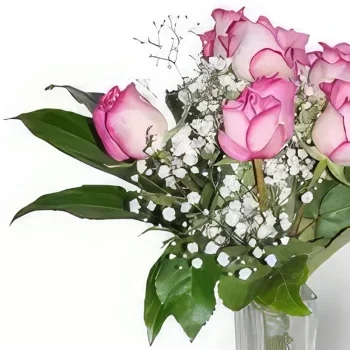 Krakkó-virágok- Rózsaszín illat Virágkötészeti csokor