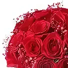 Ad Dilam blomster- Kjærlig røde roser Blomsterarrangementer bukett