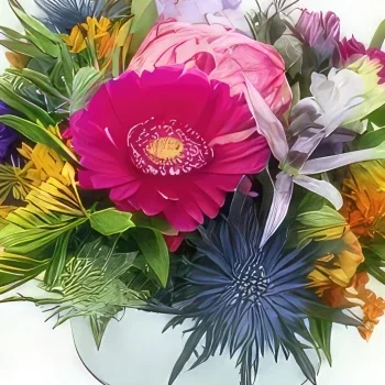 بائع زهور مونبلييه- تكوين الزهور الملونة كالي باقة الزهور