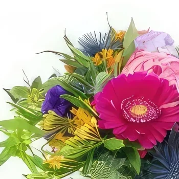 fleuriste fleurs de Strasbourg- Composition de fleurs colorées Cali Bouquet/Arrangement floral