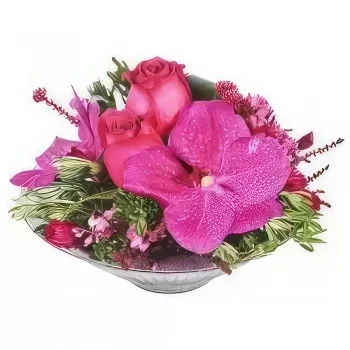 Pau bloemen bloemist- Candy Rose bloemstuk Boeket/bloemstuk