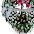 Cala Llonga flowers  -  Ethereal Tribute Wreath Flower Bouquet/Arrangement