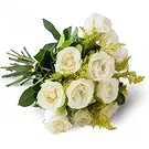 Chile flowers  -  Bouquet of 12 White Roses Flower Bouquet/Arrangement