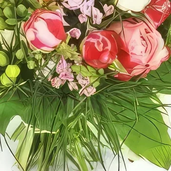 fleuriste fleurs de Bordeaux- Bouquet rond Caresse Bouquet/Arrangement floral