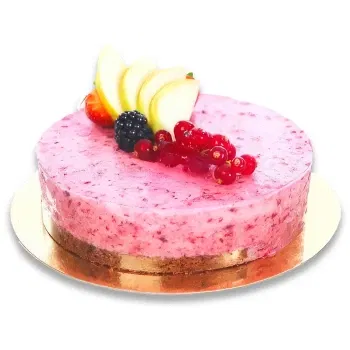 Sverige Online blomsterbutikk - Bringebærmoussekake Bukett
