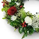 Douglas Blumen Florist- Weihnachtskranz Bouquet/Blumenschmuck