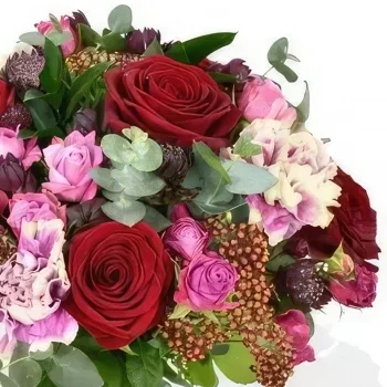 Graz-virágok- Rózsaszín Párduc Virágkötészeti csokor