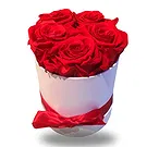 fleuriste fleurs de Jette- Boutons de roses rouges Bouquet/Arrangement floral