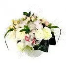 fleuriste fleurs de Case-Pilote- Composition de fleurs blanche Charme Bouquet/Arrangement floral