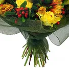 Italy flowers  -  Bouquet of mixed yellow and orange flowers Flower Bouquet/Arrangement