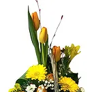 Alle andre byer blomster- Bland gule blomster Blomsterarrangementer bukett