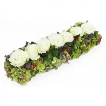 Lille Online kukkakauppias - Valkoisten ruusujen polku Aischylus Kimppu
