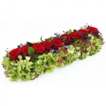 Lyon Online kukkakauppias - Punaisten ruusujen polku Antiope Kimppu