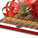 Borinovo bunga- Mawar dalam Cokelat Rangkaian bunga karangan bunga